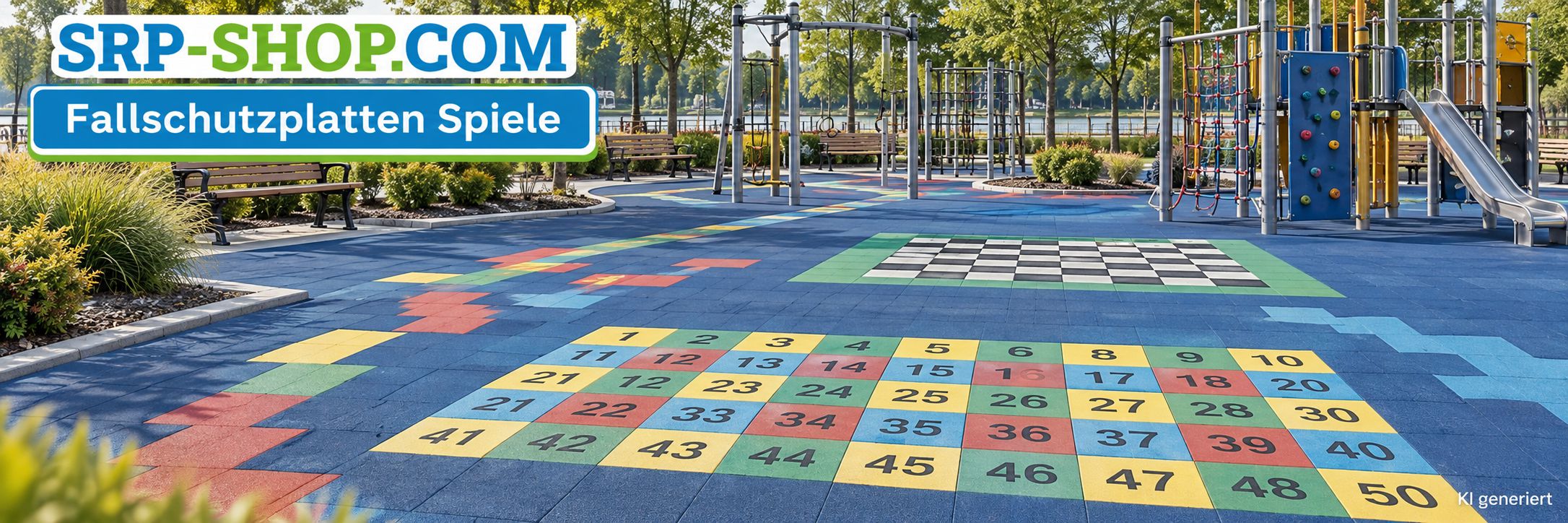 Fallschutzplatten Spiele für Bodenspiele auf dem Spielplatz